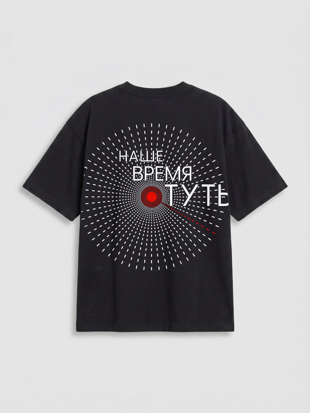 Футболка Оверзай черная